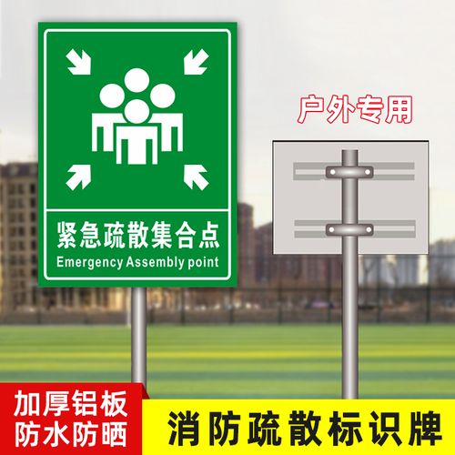 應(yīng)急避難場所疏散指示標志牌 保障安全疏散的關(guān)鍵標識